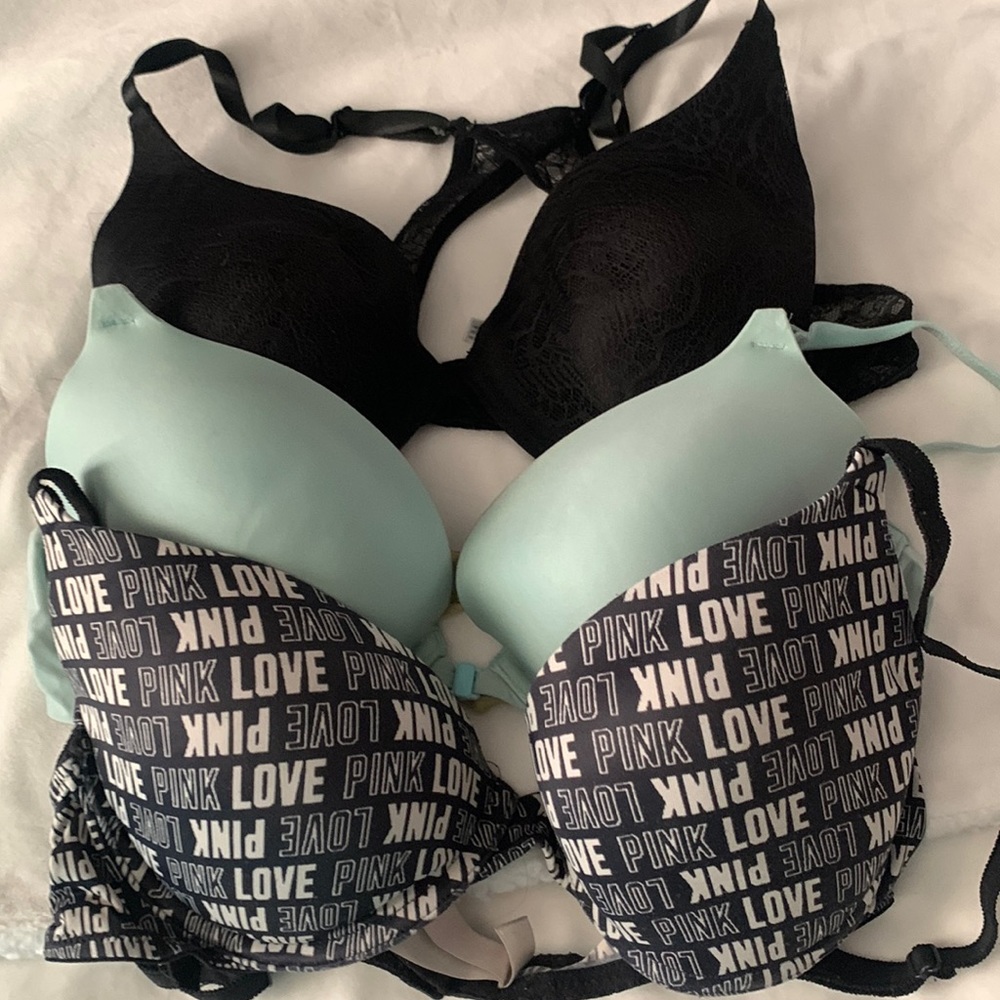 Pink and VS bundle of 3 bras 34C $25